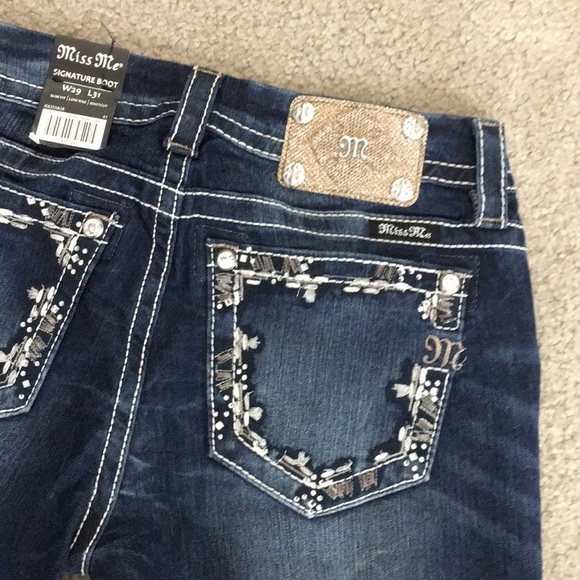 Miss Me Denim - Miss me jeans signature boot sz 29×31 low rise NWT
